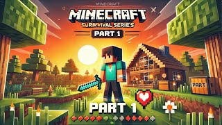 THIS IS THE MINECRAFT SURVIVAL SERIES PART 1 [upl. by Nednil]