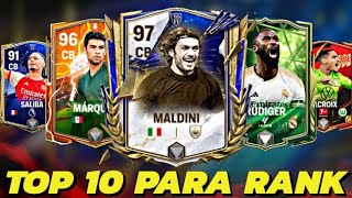 😱 TOP MEJORES DEFENSAS CENTRALES DFC en FC MOBILE 24  BARATOS CHETADOS Y CAROS [upl. by Gnahk]