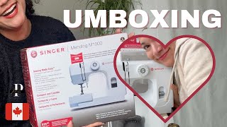 Singer Sewing Machine  M1000 Unboxing prilacanada singerm1000 prilareviews [upl. by Naret311]