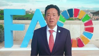 World Food Day 2024 Video Message by QU Dongyu FAO DirectorGeneral [upl. by Hudnut]