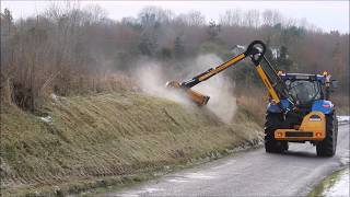 Hedgecutting 2017 In The Snow  PJ Geraghty  Drone Footage HD [upl. by Yclek]