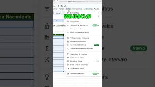 MINI CALENDARIO en GOOGLE SHEETS googlesheets [upl. by Dranoel]