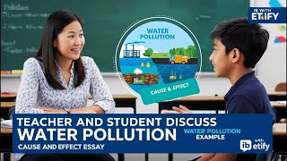 Writing a Cause and Effect Essay on Water Pollution  TeacherStudent Conversation ibmyp esl [upl. by Nnayrb]