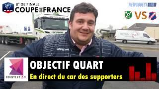 US Concarneau  En direct du car des supporters Interview de Sylvain [upl. by Swetiana]