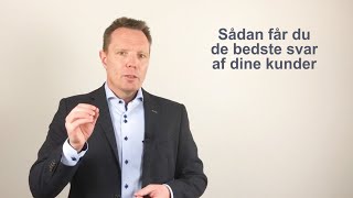 Salgstræning  Sådan får du de bedste svar af dine kunder  Spørgeteknik  Salgskursus [upl. by Lynde]