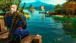 2 Hours of Calming Witcher 3 Lakeside Meditation amp Ambience [upl. by Lumbard]