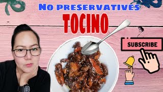 How to Make Tocino Without Preservatives  Homemade Yummy Tocino Recipe [upl. by Nitsew22]