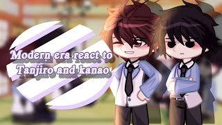 Modern era react to tanjiro and kanao sub indo amp English gacha club x kny [upl. by Wier579]