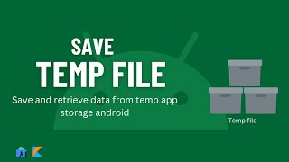 Save and read temporary file in android  Save text file in android temporary storage [upl. by Zielsdorf32]