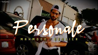 Mahmood Geolier  PERSONALE LyricsTesto [upl. by Eicaj]