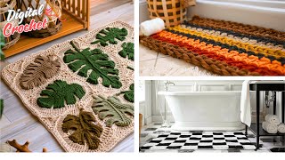 Amazing Crochet Rugs Bring Style to Your Bathroom 🛁🧶 [upl. by Idid720]