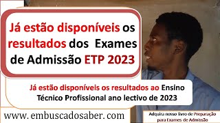 Já estão disponíveis os resultados dos exames de admissão ao Ensino técnico profissional [upl. by Dolores119]