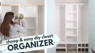 Build a DIY Closet Organizer for Cheap less than 75 [upl. by Radcliffe]