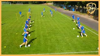 Complete prematch warmup technique ball control SSG finsihing drill crossing and finishing [upl. by Sidras509]