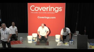 Coverings 2022 grouts demo [upl. by Ecnerolf]