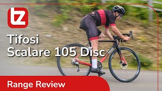 Tifosi Scalare 105 Disc Range Review  Tredz  Online Bike Experts [upl. by Eylk502]