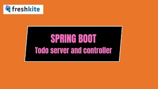 9 Todo server and controller [upl. by Cirdek]