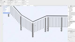 Archicad 21 Geländer eigene Pfosten drehen [upl. by Parthinia]