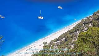 Greece Lefkada  Lefkas Island Egremni Beach observation deck [upl. by Andrew]