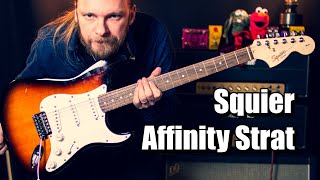 Squier Affinity Stratocaster Good Affordable Guitar [upl. by Nylesoy]