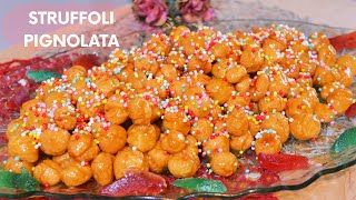 PIGNOLATA CALABRESE STRUFFOLI  UNA RICETTA TIPICA NATALIZIA  FACILE E BUONISSIMA [upl. by Georgia]