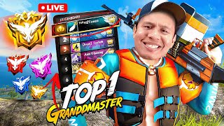 Top 1 Grandmaster Live Push with V Badge Youtubers ✌ freefire live tondegamer [upl. by Eirolam]