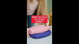 How to fold a fitted sheet [upl. by Vallo493]