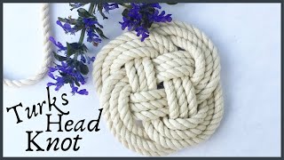 How To Flat Turks Head Knot [upl. by Enirroc747]