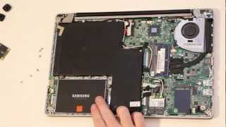 Lenovo U310 Disassembly  How To Upgrade Hard Drive With SSD [upl. by Annhej]