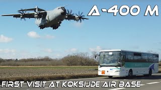 4K A400 M Spectacular Landing amp Take Off CT01 First public visit at Koksijde Air Base 19032021 [upl. by Li]