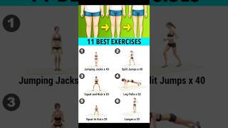 11 best exercise for thinner Slimmer leg at belly workout fit home yoga exercise shorts bellyfit [upl. by Friedland]