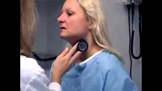 Carotid Artery palpation and auscultation short [upl. by Namrehs]