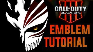 BLACK OPS 4 Hollow Ichigo Mask  Emblem Tutorial by iKiNG [upl. by Lasser]