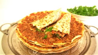 LAHMACUN TARİFİ  ÇITIR LAHMACUN TAVADA NASIL YAPILIR  EVDE LAHMACUN YAPIMI KOLAY VE LEZZETLİ [upl. by Stephanie]