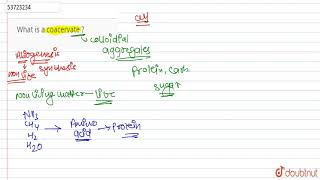 What is a coacervate   12  EVOLUTION  BIOLOGY  PRADEEP  Doubtnut [upl. by Gemoets815]