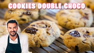 RECETTE DES COOKIES DE CYRIL LIGNAC double chocolat [upl. by Jephum445]