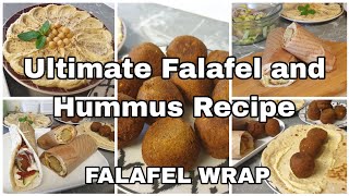 Middle Eastern Falafel amp Hummus wrap recipe  Homemade amp Healthy Hummus tastytreats [upl. by Ginevra787]