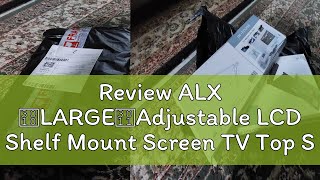 Review ALX 【LARGE】Adjustable LCD Shelf Mount Screen TV Top Shelf WiFi ROUTER Cable Box TV Rack Stor [upl. by Ahsek853]