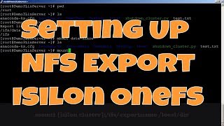 Isilon Quick Tips Setting Up NFS Export [upl. by Monsour]