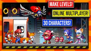 Online Sonic Multiplayer Level Maker 30 Characters Secrets Collectables and MORE [upl. by Gates]