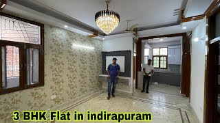 3 BHK Flat in indirapuram  Renovation Flat 1400 Square Feet  On Road Bulding  Ready To Move Flat [upl. by Enoed]