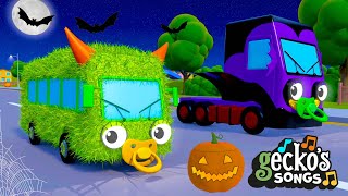 The Halloween Song with Baby Truck  Nursery Rhymes amp Kids Halloween Songs  Geckos Garage [upl. by Anhsirk33]