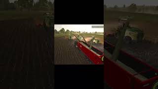 3 Forage Harvester Unloading 1 Truck  FS25 fs25 farmingsimolater25 farming [upl. by Namsaj]