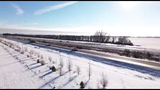 Manitoba planting shelterbelt ecozones to improve highway conditions [upl. by Anilev]