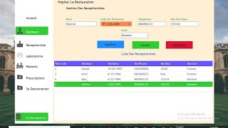 Application De Gestion Dun Hopital  Projet Complet [upl. by Etnomal]