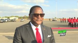 President Lazarus Chakwera arriving from New York Lilongwe 05 October 2024 [upl. by Collin798]