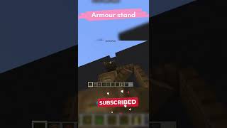 Minecraft amazing armour stand  armour storage design minecraftshorts 100subs [upl. by Ita]