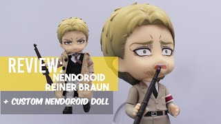 Review Nendoroid 1893  Custom Nendoroid Doll Reiner Braun  Attack on Titan [upl. by Sudoeht784]