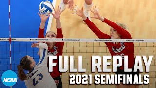 Nebraska vs Pitt 2021 NCAA volleyball semifinal  FULL REPLAY [upl. by Florian237]