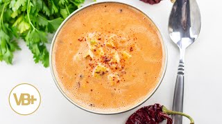 Scharfe Tomatensuppe mit Tofu  Stoffwechselkur Diätphase Rezept  VitalBodyPLUS [upl. by Colombi]